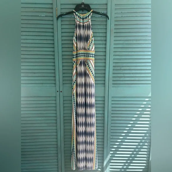 London Style Vibrant Patterned Maxi Dress - Picture 2 of 5